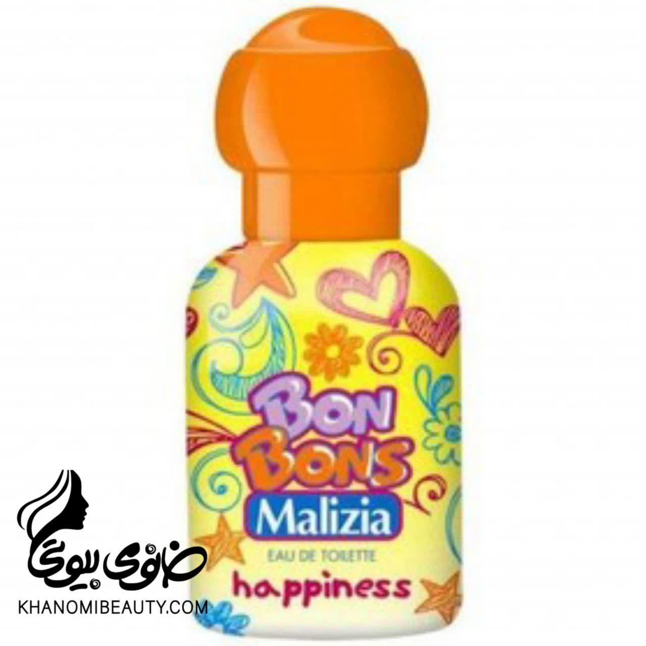 عطر کودک فاقد الکل 50 میل ایتالیایی BON BONS نارنجی  مالیزیا happinedd