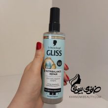 اسپری دوفاز و ضد حرارت مناسب موهای خشک و نرمال 200 میل گلیس